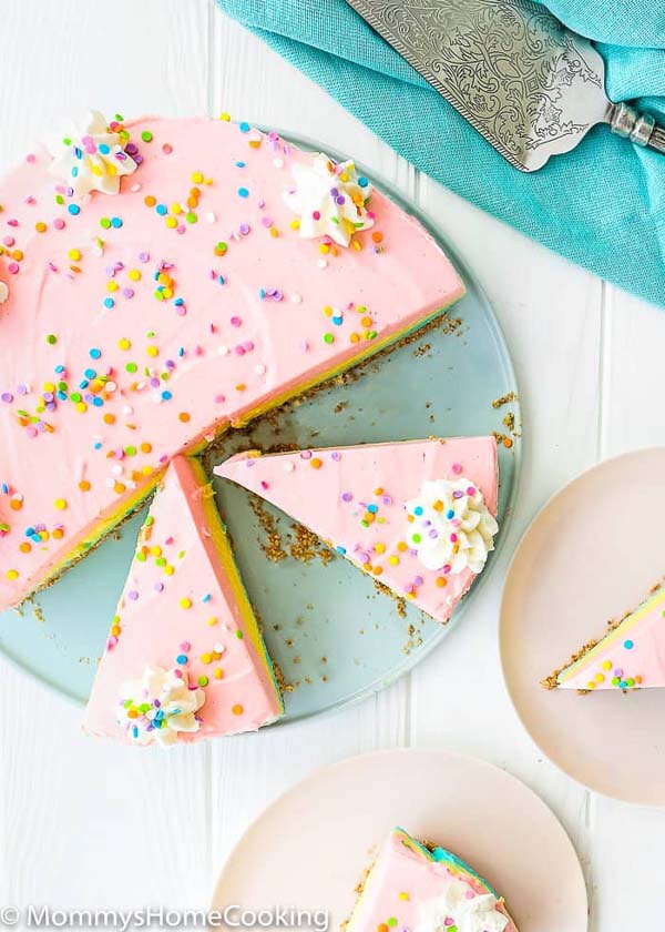 No Bake Easter Cheesecake #Easter #cakes #recipes #trendypins