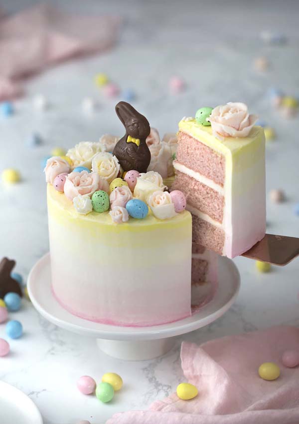 Perfect Easter Bunny Cake #Easter #cakes #recipes #trendypins