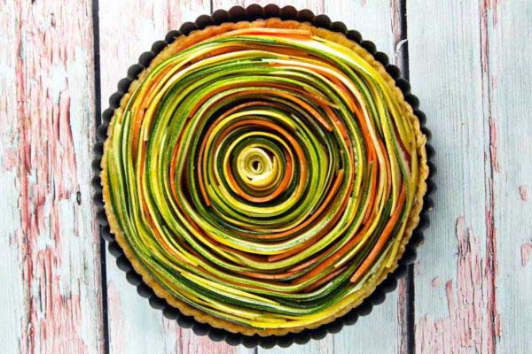 Spiral Vegetable Tart #Easter #appetizers #recipes #trendypins