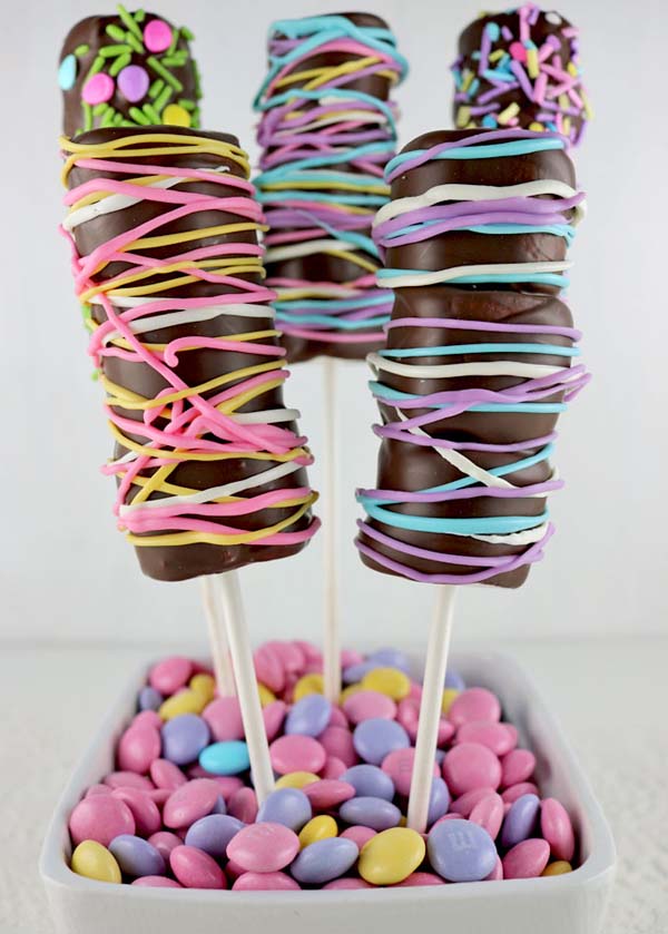 Springtime Marshmallow Wands #Easter #desserts #recipes #trendypins