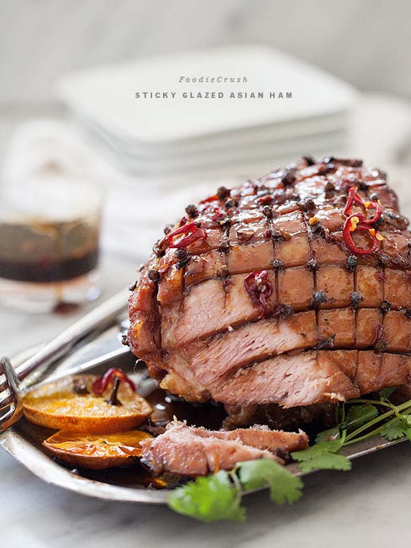 Sticky Asian Ham #Easter #dinner #recipes #trendypins