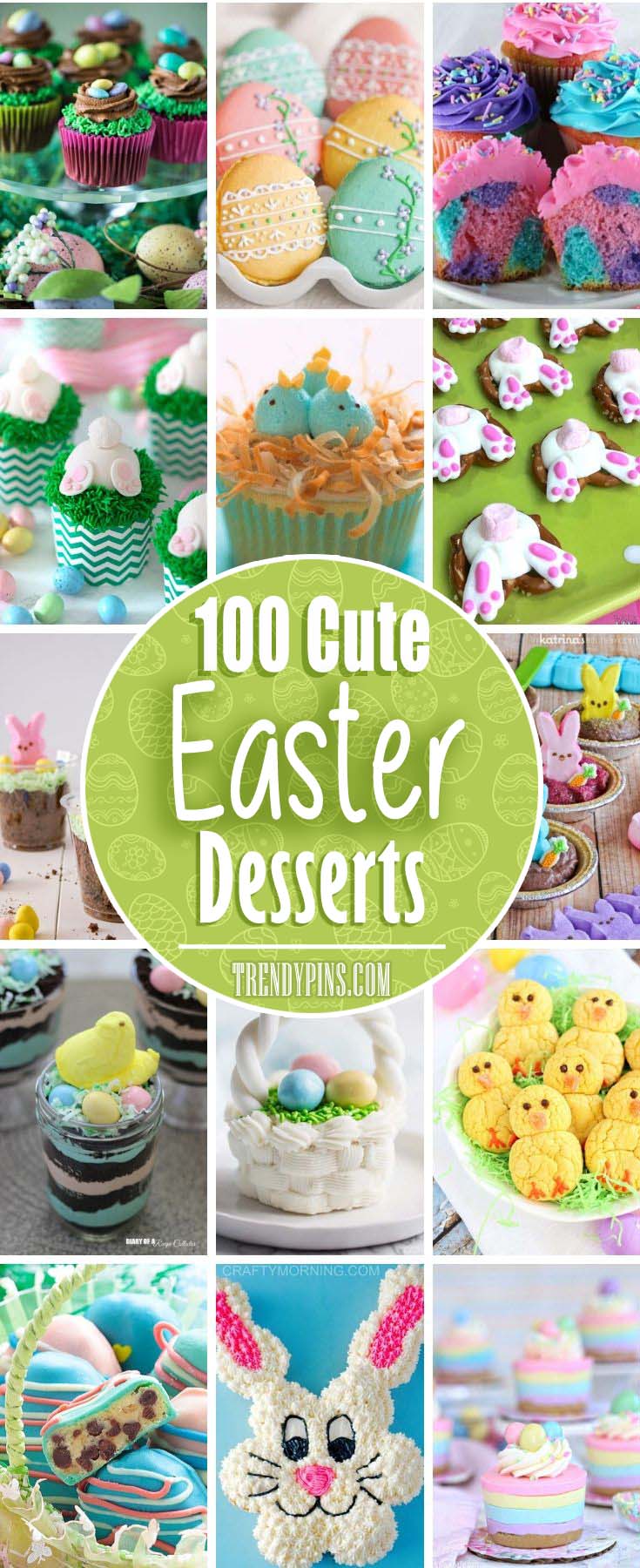 Desserts are the best part of any holiday. Try one of these great ideas for an Easter dessert #Easter #desserts #recipes #trendypins