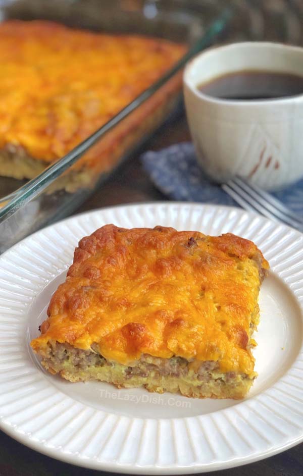 4 Ingredient Breakfast Casserole #meal #pantry #plan #trendypins