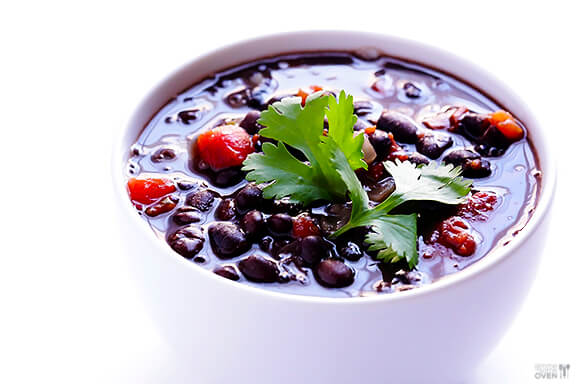 5 Ingredient Black Bean Soup #meal #freezer #recipes #trendypins