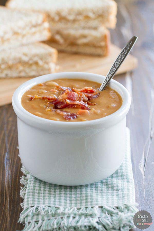 Bean And Bacon Soup #meal #pantry #plan #trendypins