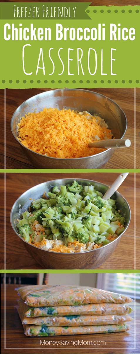 Chicken Broccoli Rice Casserole #meal #freezer #recipes #trendypins