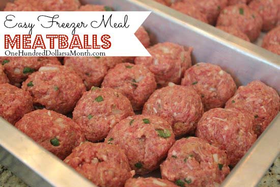 Easy Freezer Meal Meatballs #meal #freezer #recipes #trendypins