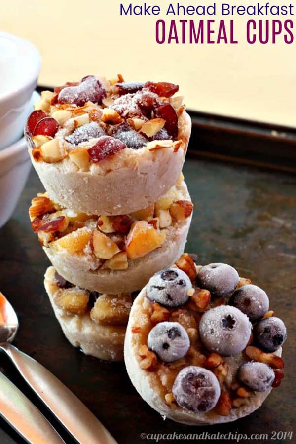 Freezer Oatmeal Cups #meal #freezer #recipes #trendypins