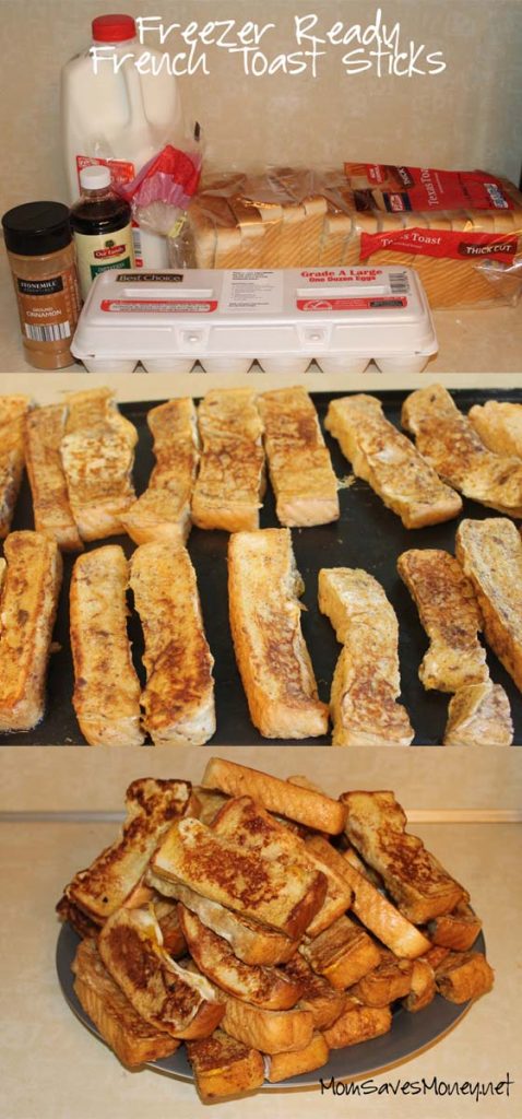 Freezer Ready French Toast Sticks #meal #freezer #recipes #trendypins