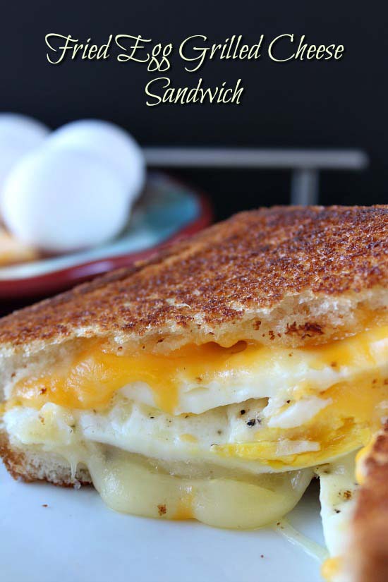 Fried Egg Grilled Cheese Sandwich #pantry #staple #recipes #trendypins