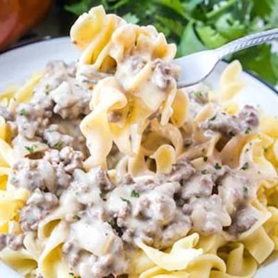 Ground Beef Stroganoff #meal #pantry #plan #trendypins