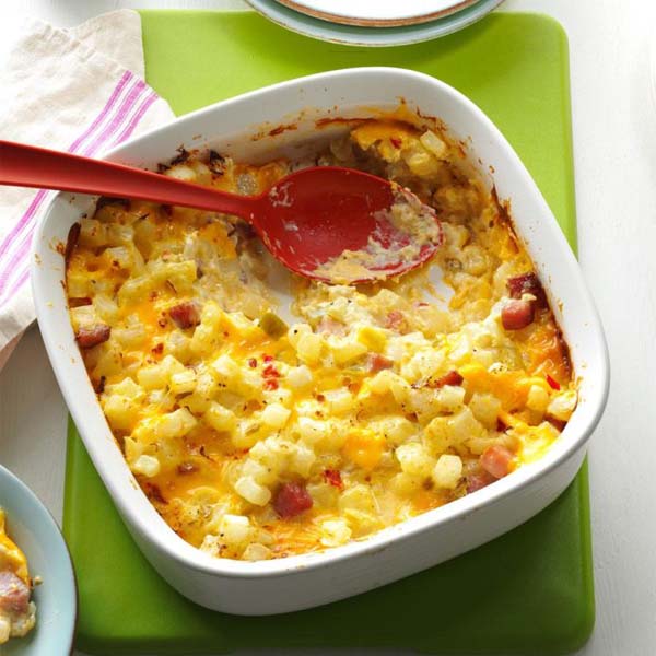 Ham & Cheese Potato Casserole #meal #freezer #recipes #trendypins