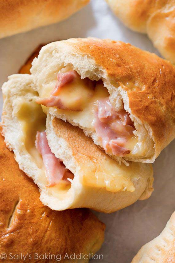 Homemade Ham and Cheese Pockets #meal #freezer #recipes #trendypins