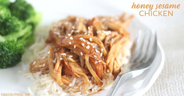Honey Sesame Chicken #meal #freezer #recipes #trendypins