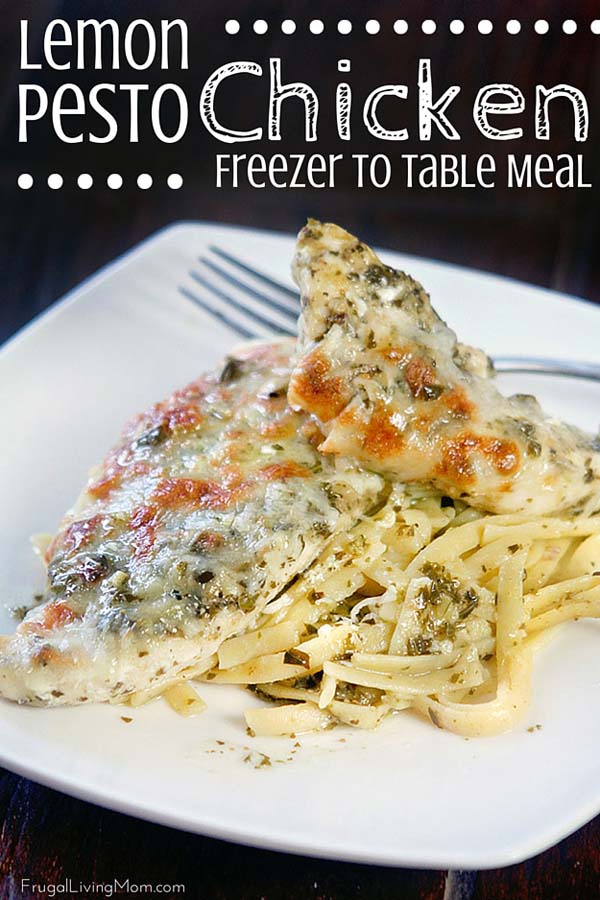 Lemon Pesto Chicken Freezer Meal #meal #freezer #recipes #trendypins