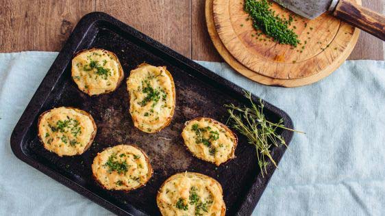 Make-Ahead Twice-Baked Potatoes #meal #freezer #recipes #trendypins