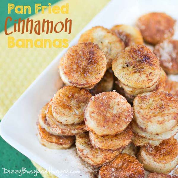 Pan Fried Cinnamon Bananas #pantry #staple #recipes #trendypins