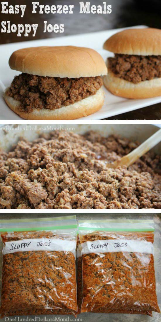 Sloppy Joes #meal #freezer #recipes #trendypins