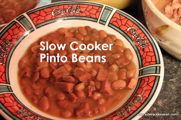 Slow Cooker Pinto Beans #meal #freezer #recipes #trendypins