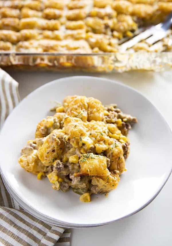 Tater Tot Casserole #meal #pantry #plan #trendypins