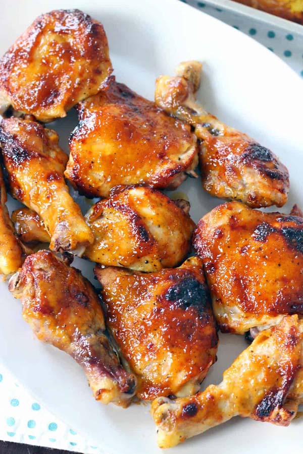 Two Ingredient Crispy Oven Bbq Chicken #meal #pantry #plan #trendypins