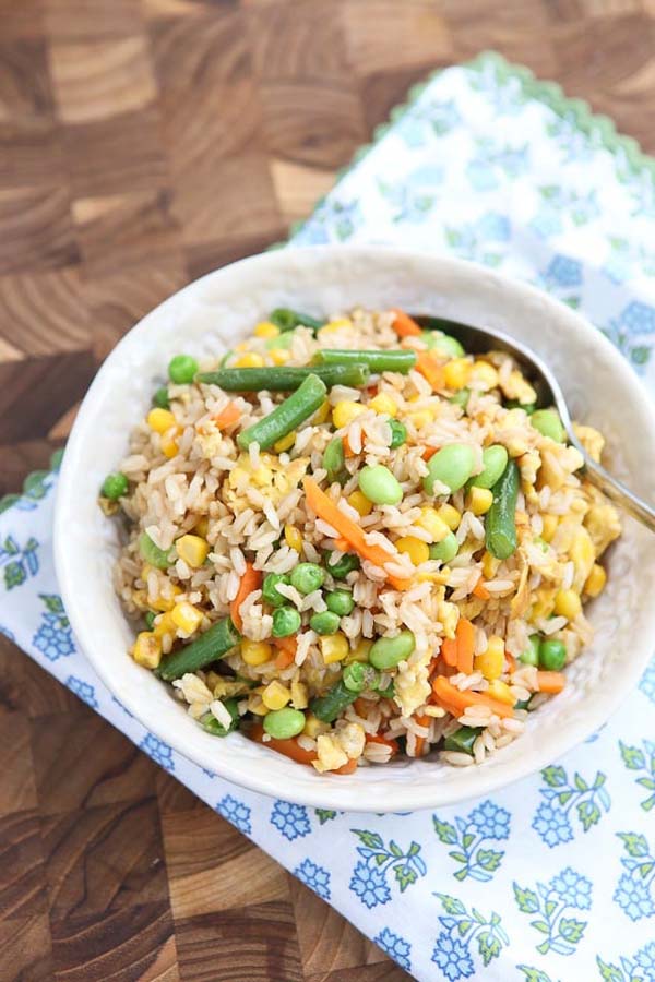 Vegetable Fried Rice #meal #pantry #plan #trendypins