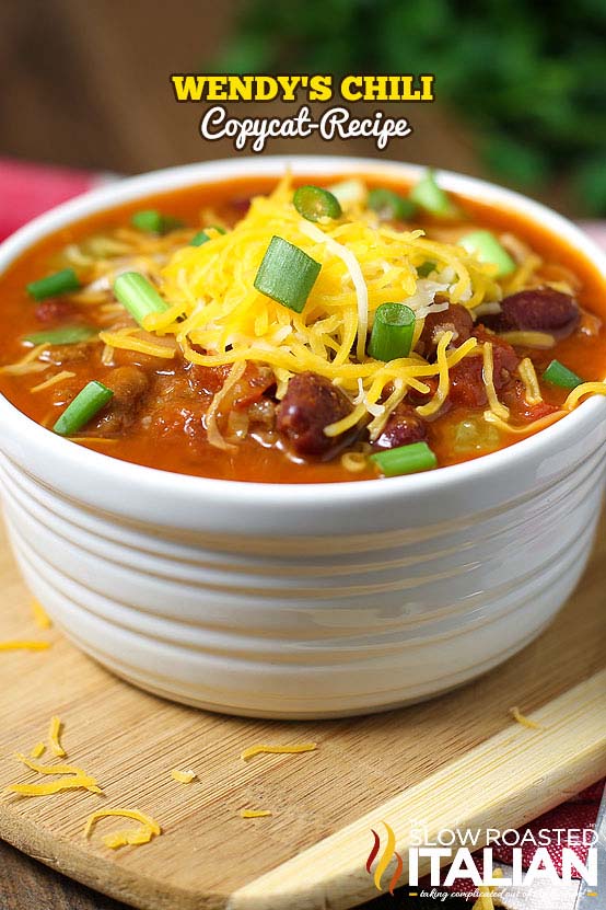 Wendy's Chili Copycat #meal #freezer #recipes #trendypins