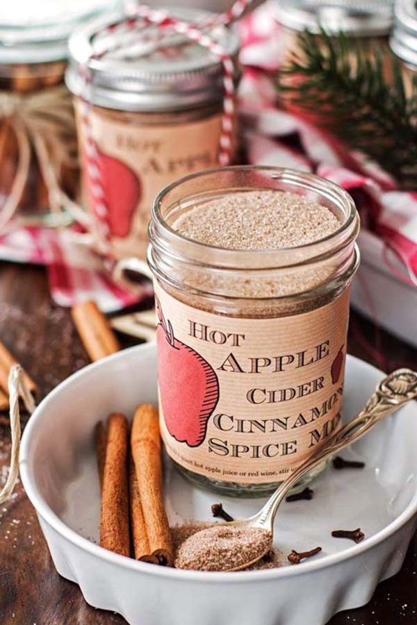 Apple Cider Cinnamon Spice Mix #Christmas #food #gifts #trendypins