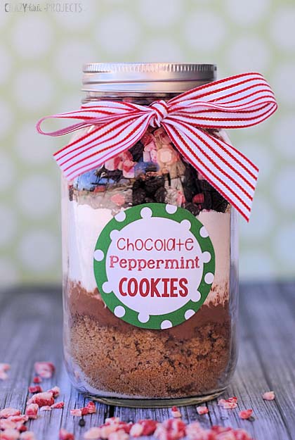 Christmas Cookie Mix in a Jar #Christmas #food #gifts #trendypins