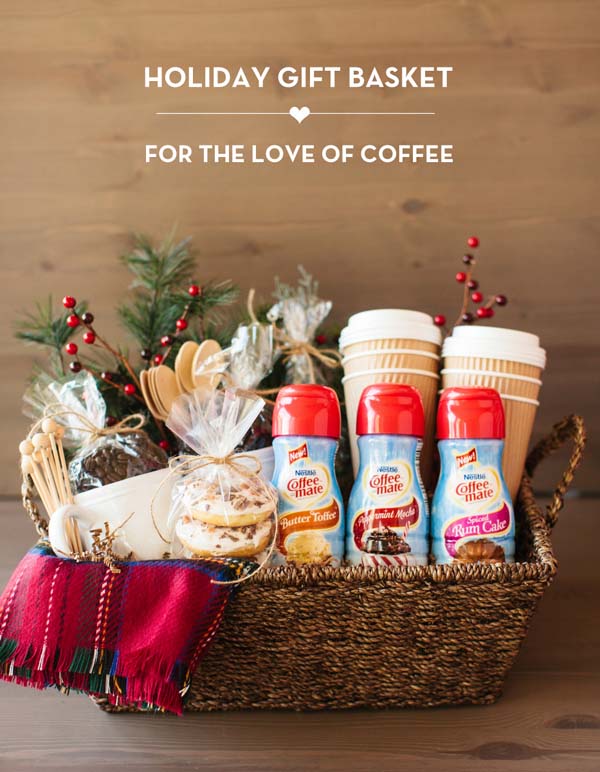 Coffee Gift Basket #Christmas #food #gifts #trendypins