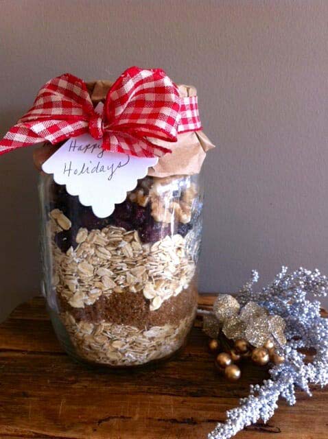 Cranberry Ginger Baked Oatmeal Kit #Christmas #food #gifts #trendypins