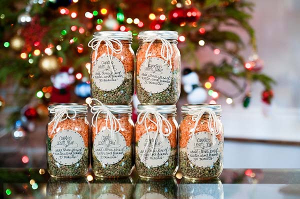 Curried Lentil Soup in a Jar #Christmas #food #gifts #trendypins