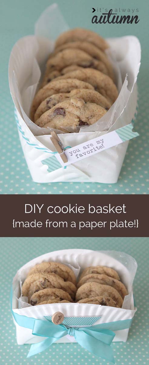 Easy DIY Cookie Basket #Christmas #food #gifts #trendypins