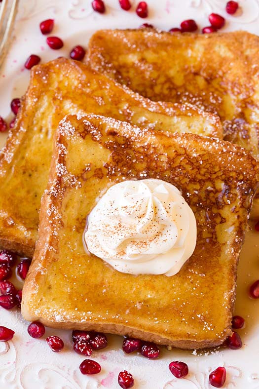 Egg Nog French Toast #Christmas #breakfast #trendypins