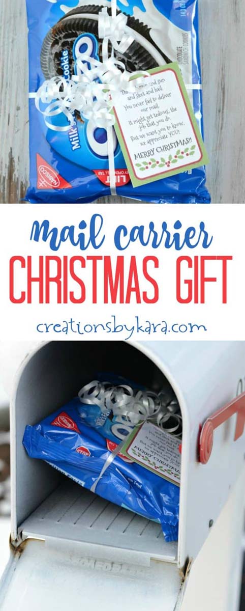 Mail Carrier Gift Idea #Christmas #food #gifts #trendypins