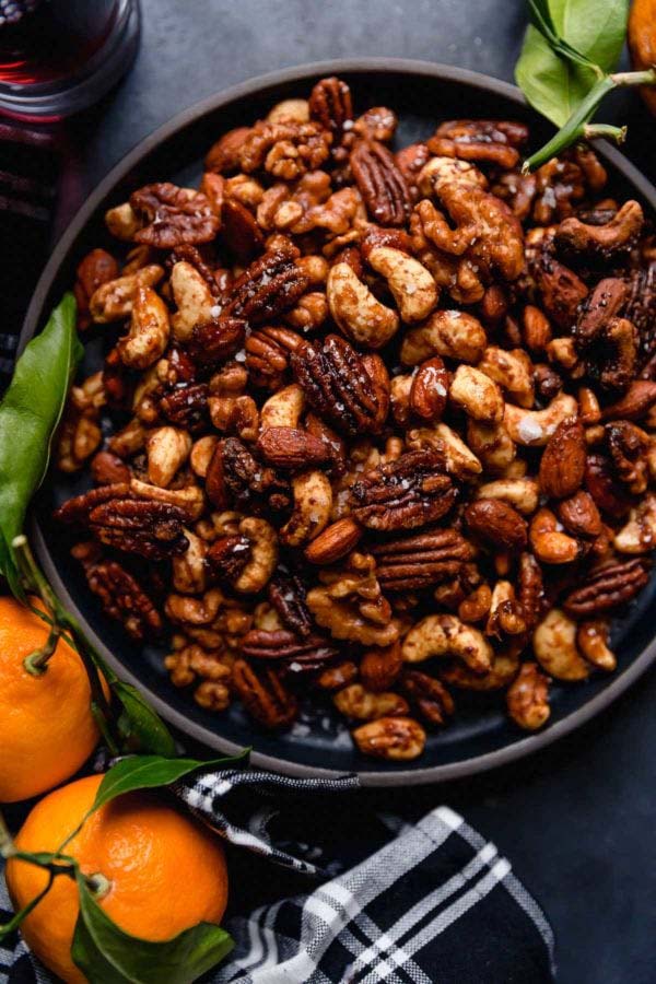 Slow Cooker Spiced Nuts #Christmas #food #gifts #trendypins