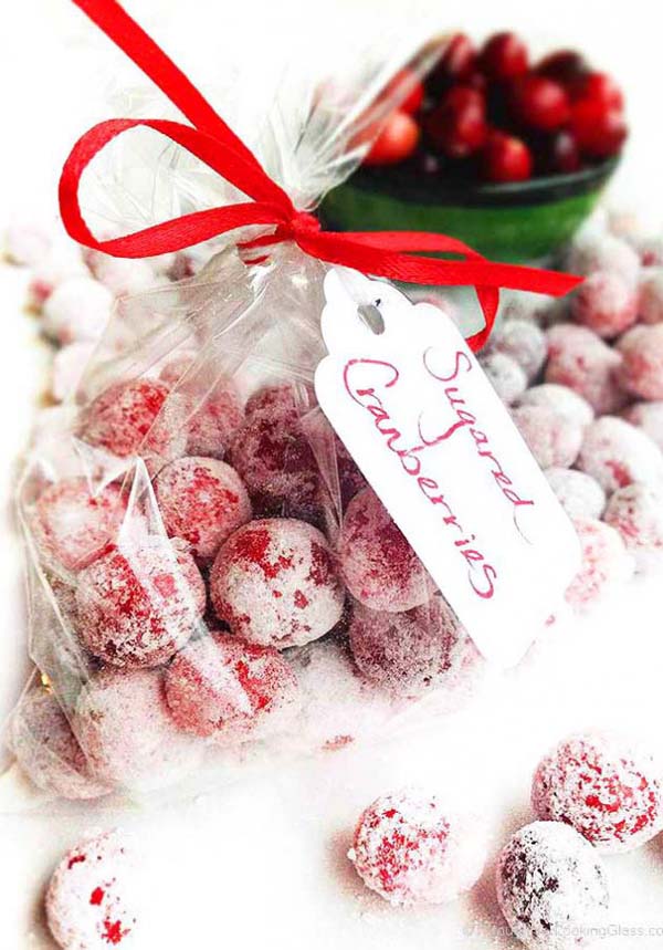 Sugared Cranberries #Christmas #food #gifts #trendypins