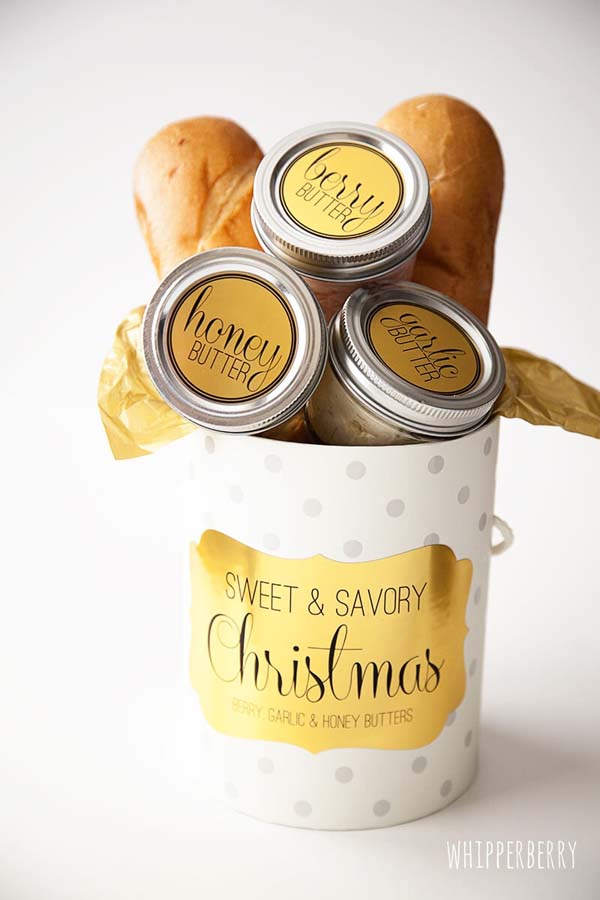 Sweet and Savory Compound Butter #Christmas #food #gifts #trendypins