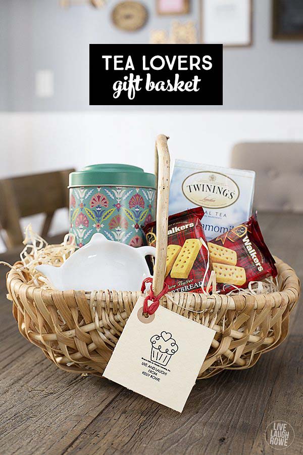 Tea Lover's Gift Basket #Christmas #food #gifts #trendypins