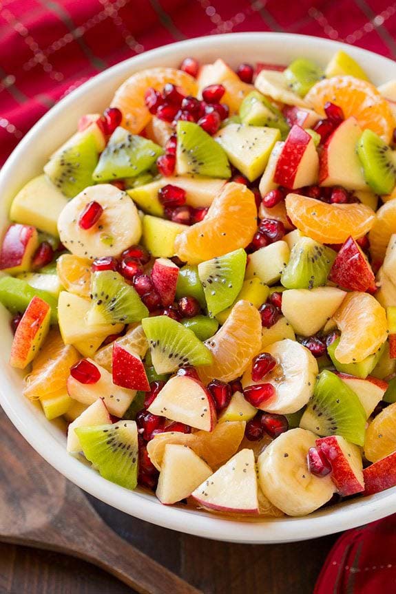 Winter Fruit Salad #Christmas #breakfast #trendypins