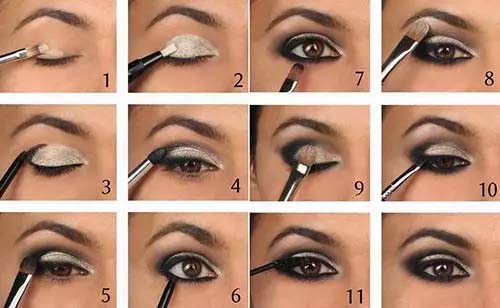 Black And Silver Smokey Eye #makeup #beauty #trendypins