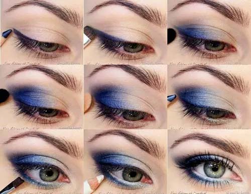 Deep Blue Eyeshadow #makeup #beauty #trendypins