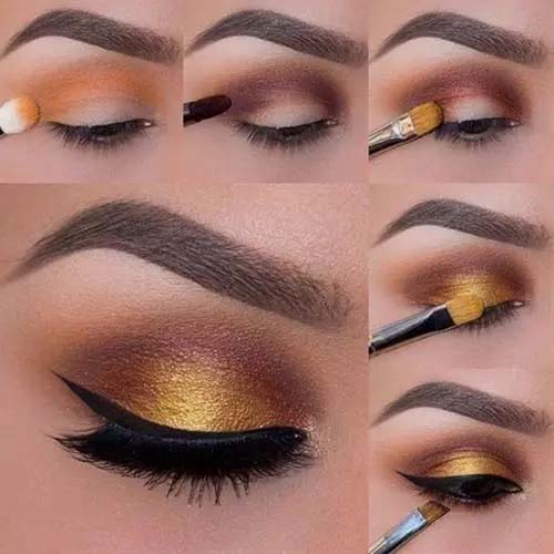 Foiled Sunset Eyes #makeup #beauty #trendypins