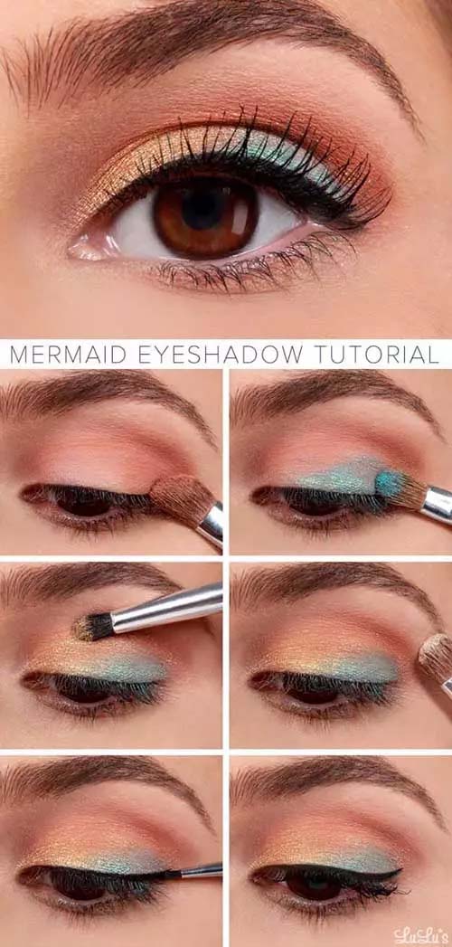 Mermaid Eyeshadow #makeup #beauty #trendypins