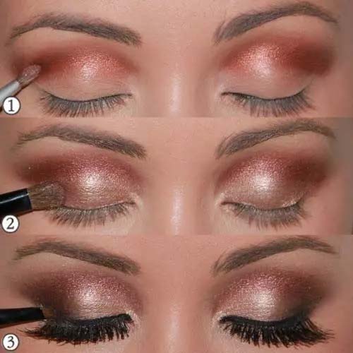 Sultry Copper Rose Gold Eyes #makeup #beauty #trendypins