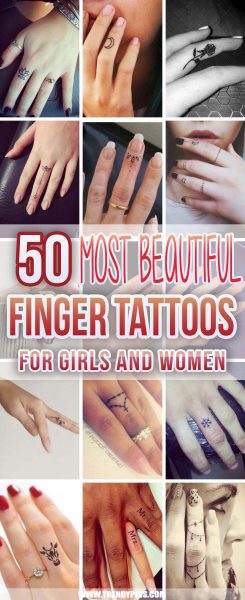 50 Most Beautiful Finger Tattoos for Girls and Women