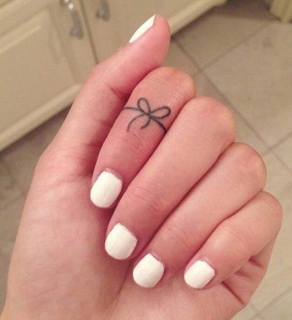 Forget Knot Tattoo on Finger #tattoofinger #trendypins