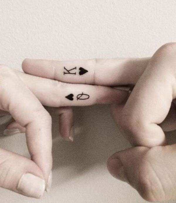 Poker Finger Tattoo Design #tattoofinger #trendypins