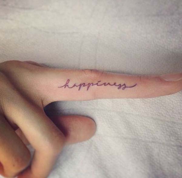 Quotal Finger Tattoo Design #tattoofinger #trendypins