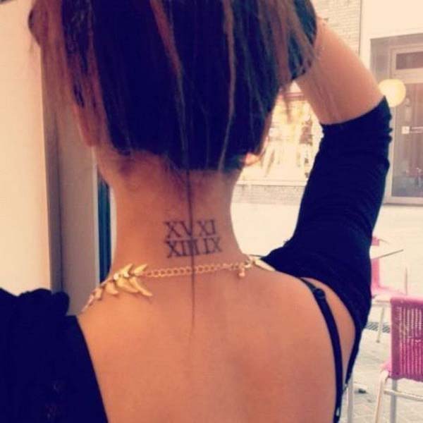 41.Quotes on Back of Neck Tattoo Design for Women #tattoos #necktattoos #trendypins